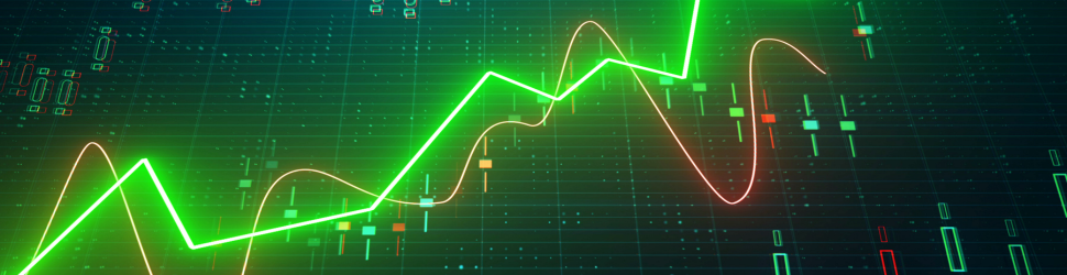Abstract trading chart