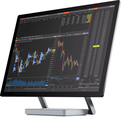 Charts on a tablet with a keyboard